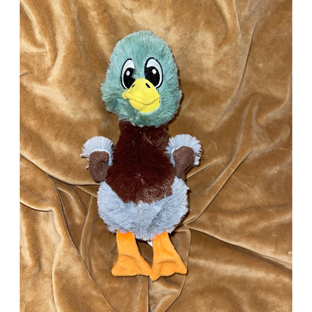 Goffa Duck Plush Stuffed Animal Small 6-14 in Green Brown Gray Washable Retired